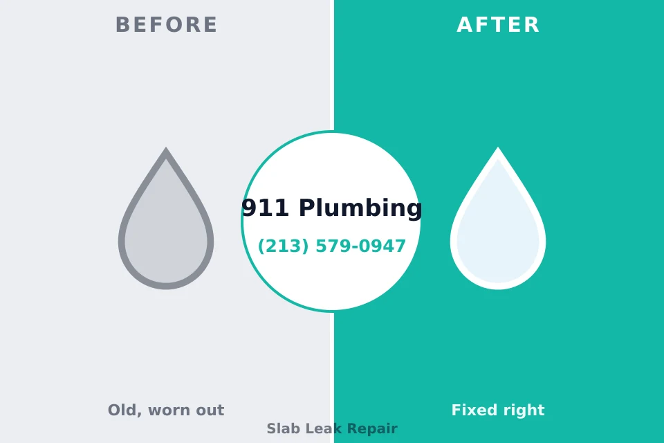 Before and after: plumbing company Baldwin City, KS